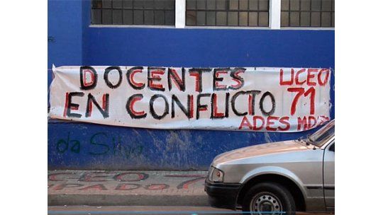 Paro en escuelas y liceos cuando se voten recursos para educación