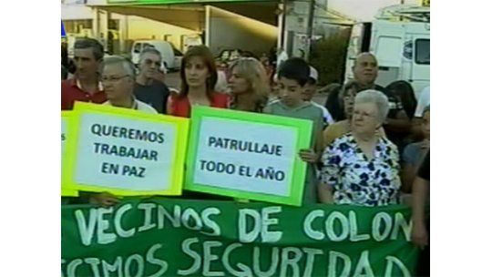 Mientras Colón protestaba por delitos, niños rapiñaban mutualista