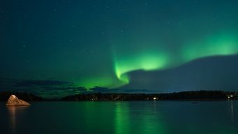Aurora boreal en Finlandia. Foto: archivo AFP.