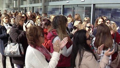fiscales protestaron en presidencia y pidieron reunion con vazquez