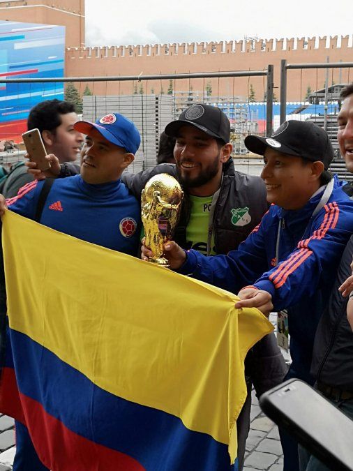 Hinchas Colombia Rusia Mundial 2018