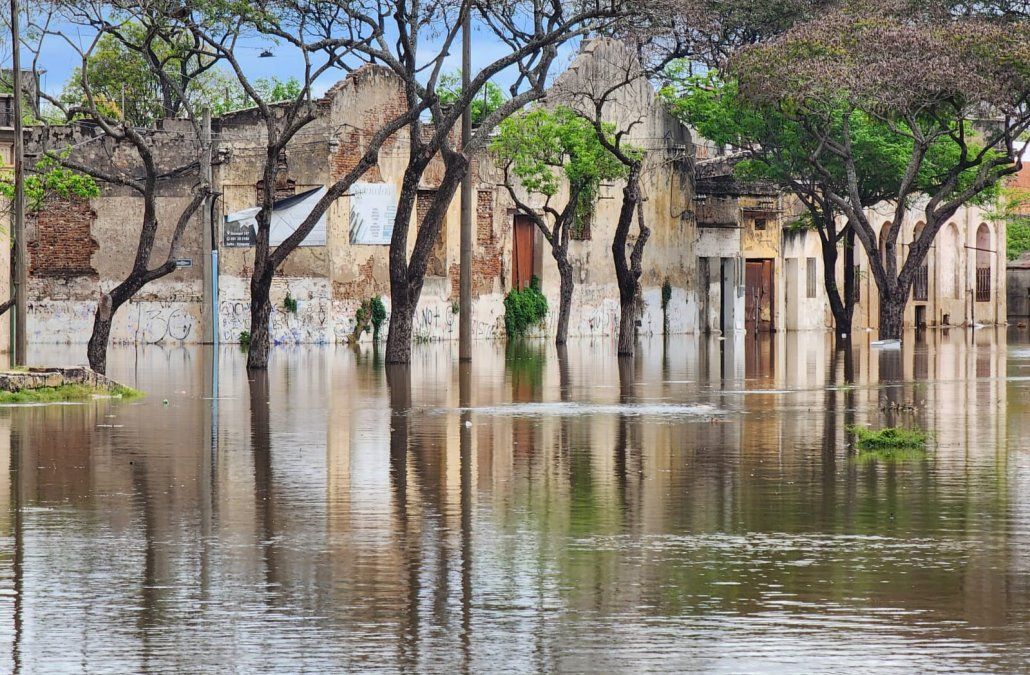 Foto: Sinae, archivo. Recientes inundaciones en el litoral oeste de Uruguay.