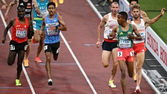 Foto: AFP. Valentín Soca en el Mundial de Atletismo en Tokio.