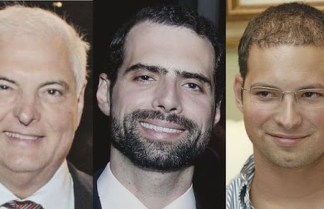 El expresidente Martinelli y sus hijos Ricardo Alberto y Luis Enrique Martinelli. Los jóvenes fueron detenidos acusados de recibir coimas de Odebrecht a través de empresas radicadas en Belice. Se estima que recibieron entre 30 y 50 millones de dólares a cambio de obras en Panamá
