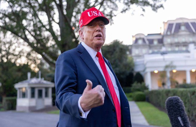 Trump ante la prensa anuncia reuniones entre Israel y Hamás en Egipto, desde este lunes- Foto: AFP