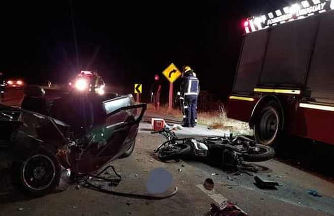 Accidente en ruta 8, kilómetro 377. Dos jóvenes murieron y hubo dos lesionados sin riesgo de vida