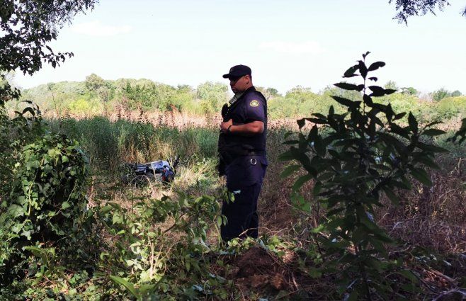 Foto: Subrayado. La moto en la que iba el policía, recuperada.