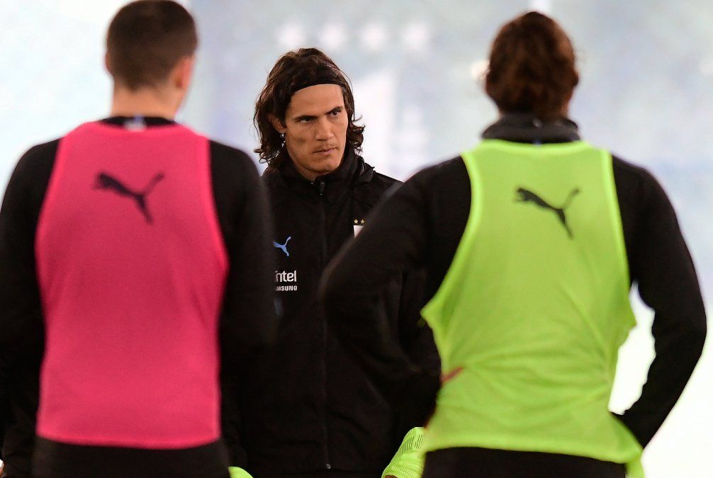 cavani entrenamiento