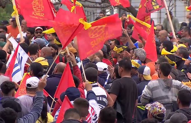 Movilización y paro del Sunca. Foto: archivo Subrayado-