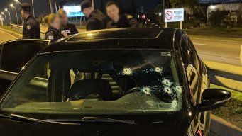 Foto: Jefatura de Policía de Canelones. El auto en el que circulaban los delincuentes.