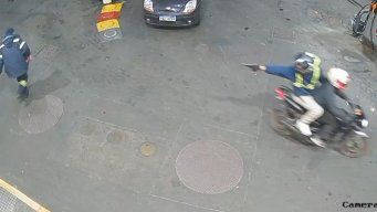 esta fuera de peligro el pistero baleado durante una rapina en el cerro, pese a que la bala le fracturo un hueso