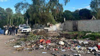 Foto: Subrayado. Escena del hallazgo del cuerpo, en Malvín Norte.