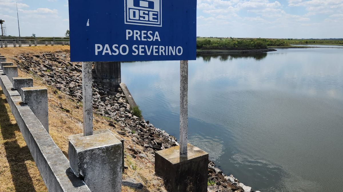 Reserva de agua de la represa de Paso Severino está en 4,4% del caudal  normal