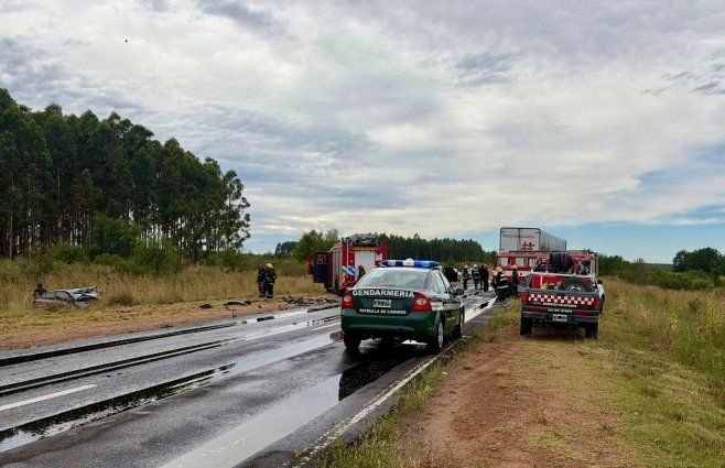 El lugar del accidente donde murió la uruguaya oriunda de Fray Bentos. Foto: Celso Bel.