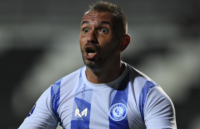 Enzo Borges celebra su gol en los descuentos