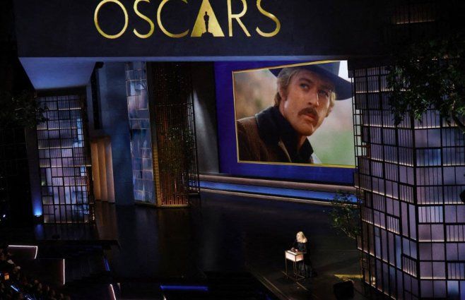 Homenaje a Robert Redford en los Óscar 2026. Foto: AFP