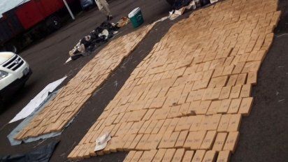 incautan mas de 500 kilos de marihuana dentro de una camioneta