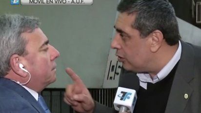 tenso cruce entre el periodista y el dirigente: ¿vos crees que yo soy el goyo alvarez?