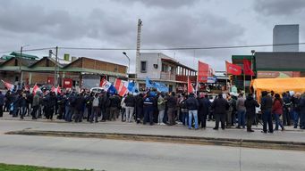 Sindicato de Acodike inició una huelga. Foto: Valeria De Los Santos, periodista de Subrayado.