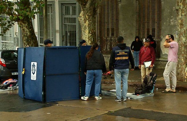 Foto: Subrayado. Escena del homicidio, en Villa Muñoz. Tres homicidios ocurrieron este sábado.