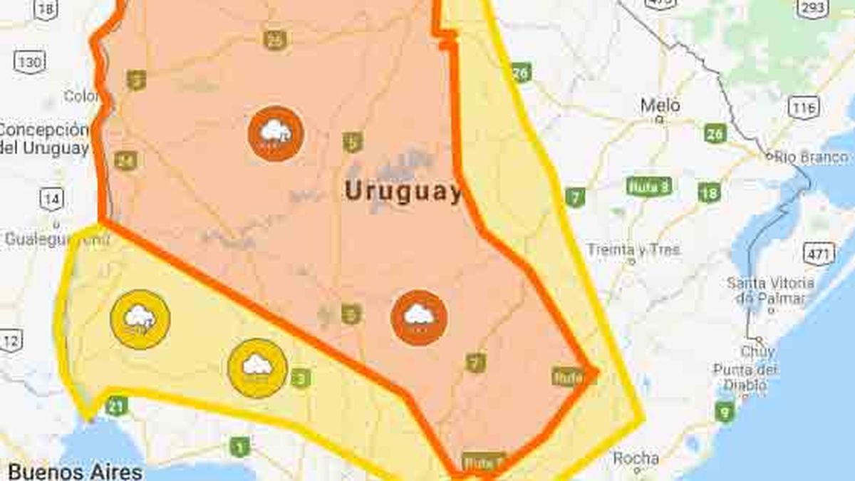 Doble Alerta Naranja Y Amarilla Por Tormentas Y Lluvias Intensas