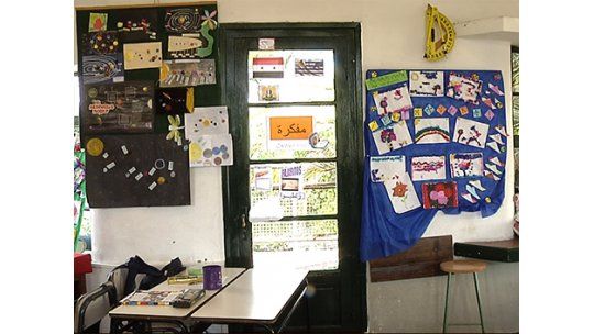 niños sirios escuela