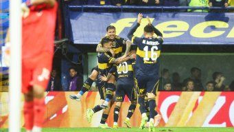 Foto: AFP. Boca goleó 5-0 a Newells este domingo.&nbsp;