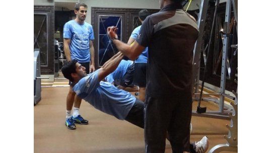 Así fue el primer entrenamiento de Uruguay en Arabia