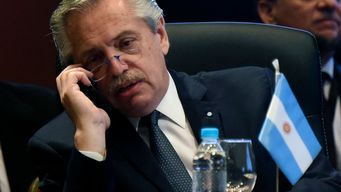 Alberto Fernández en la cumbre del Mercosur. Foto: AFP.