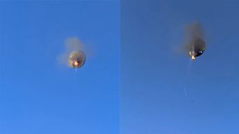 ocho personas murieron por la caida de un globo aerostatico en brasil; la tragedia quedo registrada en videos