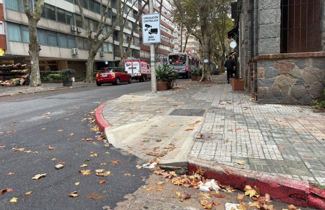 Foto: Mª Eugenia Scognamiglio, Subrayado. Esquina donde ocurrió el intento de rapiña.