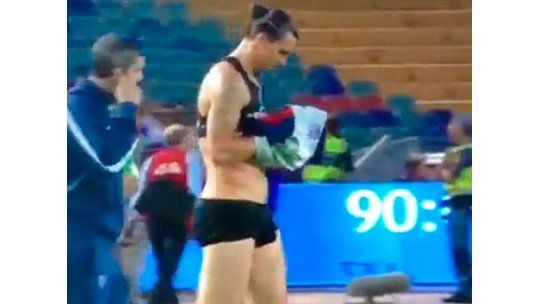 Zlatan Ibrahimovic sorprendió con su particular ropa interior