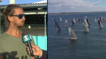 uruguayo gano 2° etapa de la regata mini transat 2023; llego primero entre 90 barcos
