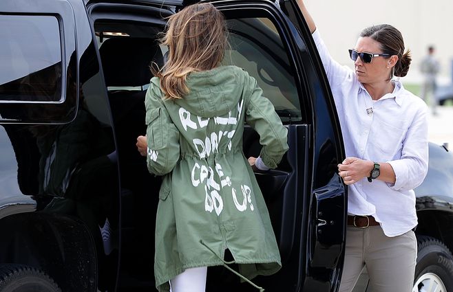 melania trump chaqueta niños inmigrantes