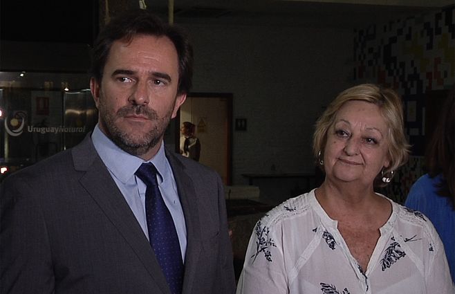 Cardoso y Kechichian en diciembre de 2019, durante la transición. Ahora están enfrentados en la Comisión Investigadora.