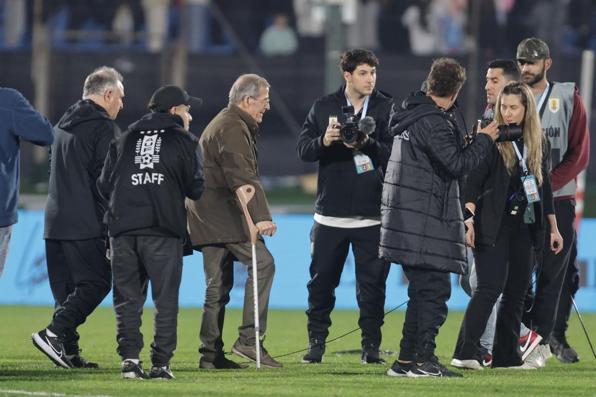 Último partido de Luis Suárez con la Celeste. Foto: Foco UY