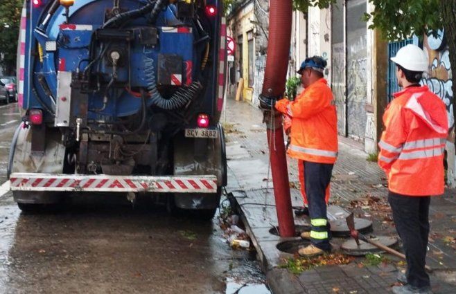 Foto: IMM. Las lluvias y tormentas afectan Montevideo este este martes.