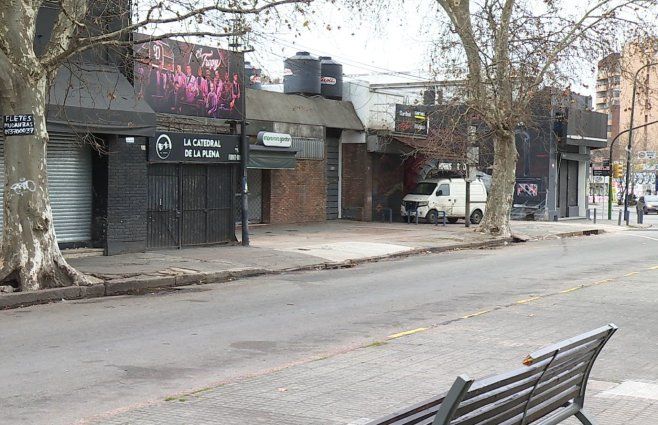 Foto: Subrayado. Escena del homicidio, frente a un baile de Aguada.&nbsp;