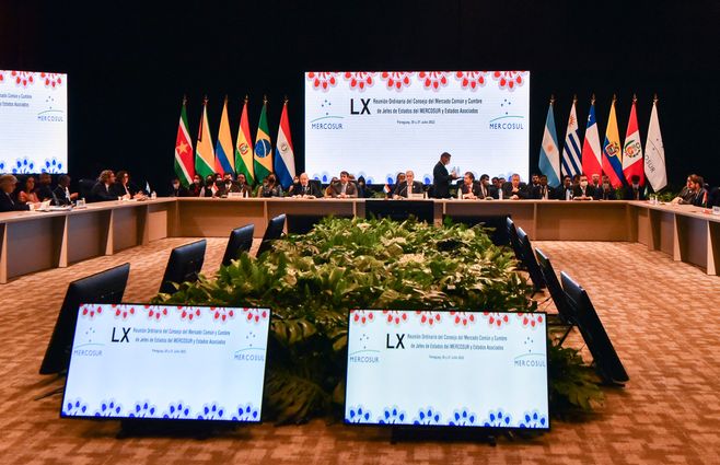 Cumbre del Mercosur en Asunción. 20 de julio de 2022. Foto: AFP.