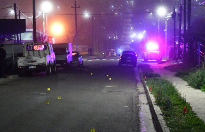 Foto: Ministerio del Interior. Escena del homicidio en Minas, Lavalleja.