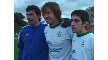 Lugano viajó a Colonia a ver a sus ex compañeros del Plaza