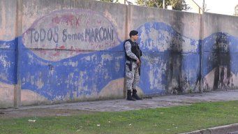 Foto: Subrayado. Policía en Marconi tras balacera.