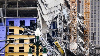 un hotel se derrumbo en nueva orleans dejando dos muertos 