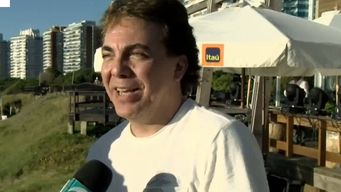 punta del este: cristian castro canto azul a capela y hablo de uruguay: es lo mejor que hay en la vida