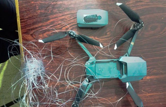 Foto cedida a Subrayado. El drone incautado en el Penal de Libertad.