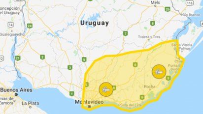 cesa alerta naranja, continua amarilla por vientos fuertes y persistentes