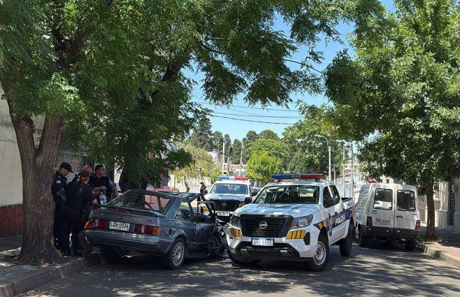 Foto: Mª. Eugenia Scognamiglio, Subrayado. Persecución y choque en Belvedere.