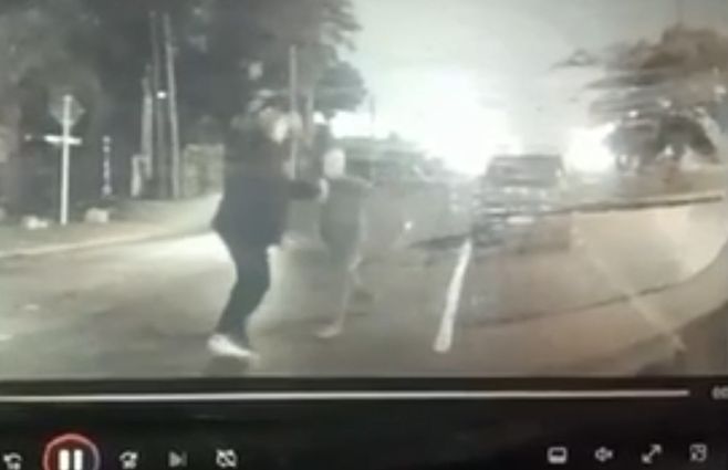 Captura de video cedido a Subrayado. La agresión ocurrió en Barra de Carrasco, Canelones.
