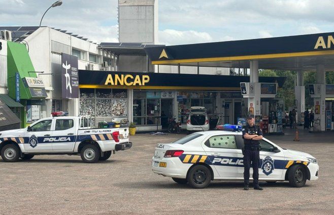 La estación de servicio de Treinta y Tres donde ocurrió el femicidio. Foto: Paola Elso.