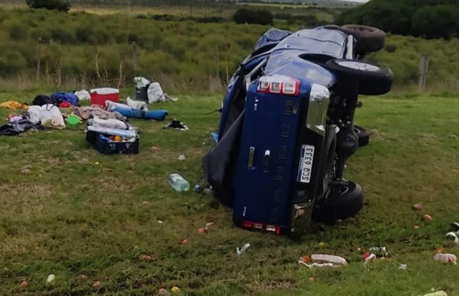 Cinco Lesionados Tras Accidente En El Que Volcó Una Camioneta En Ruta 9 ...